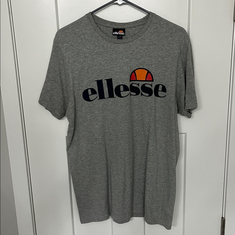 Ellesse Heather Gray Logo Tee Size Medium
